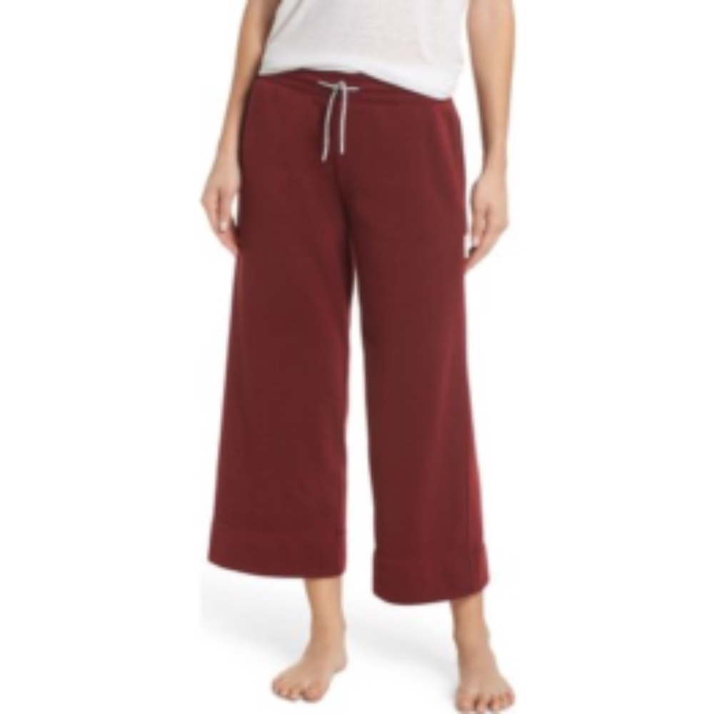CHALMERS Vada Crop Sweatpants Burgundy Women's S